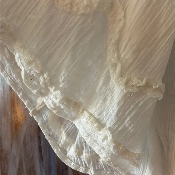 Free People White Maxi Dress with Button Accents - Picture 5 of 12